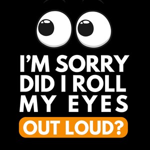 Bring a touch of humor to your decor with this witty print. It&#39;s a conversation starter and a reminder to embrace your inner eye-roller.