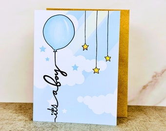 Handmade &#39;It&#39;s a Boy&#39; Card: Baby Announcement