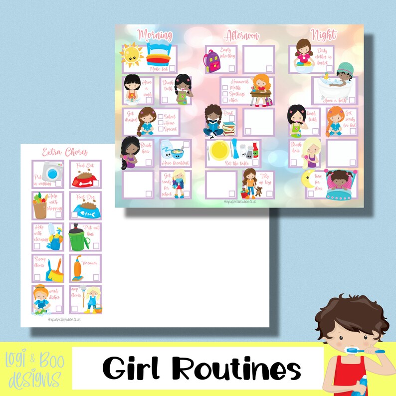 Daily Routines Checklist / Digital Download - Etsy
