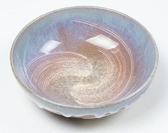 Hagi Hakeme Purple Glass Dish 萩刷毛目紫鉢