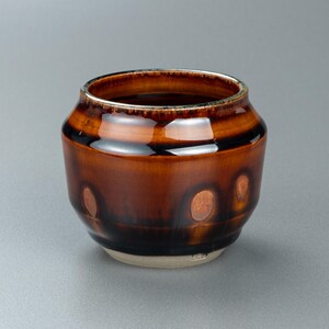 Takatori Ame-yu Kleiner dekorativer Topf 高取飴釉飾器