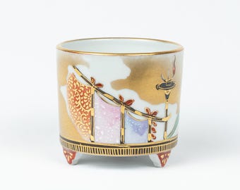 コザ焼 沖縄やちむん 赤花文茶葉壺 胡差焼赤絵花文茶壺 - Etsy 日本