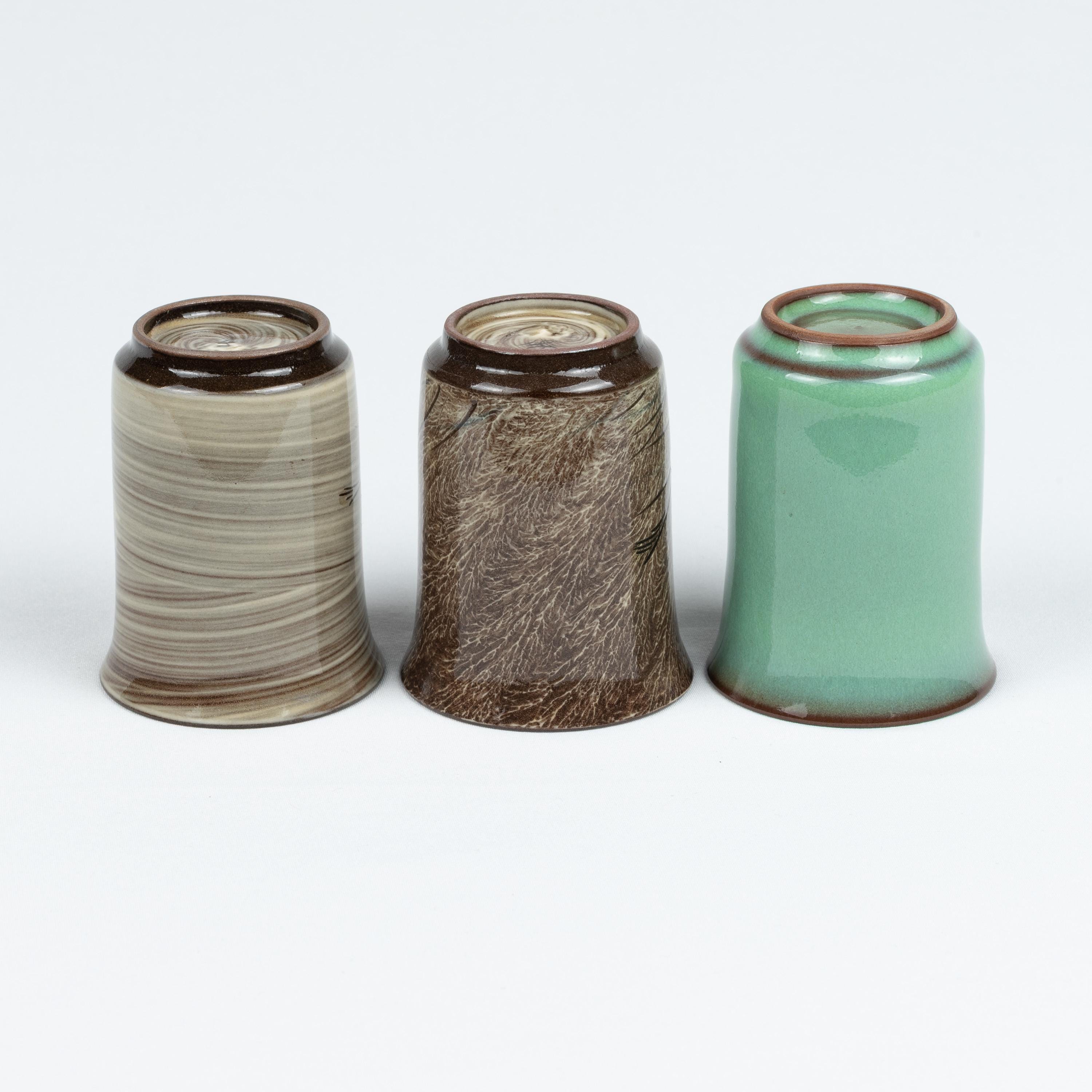 Utsutsugawa Three Piece Guinomi Set 現川焼三色ぐい呑 - Etsy Canada
