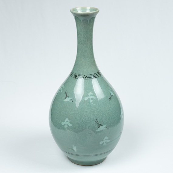 高麗磁器（青磁）花瓶 高麗青磁 花瓶 壺