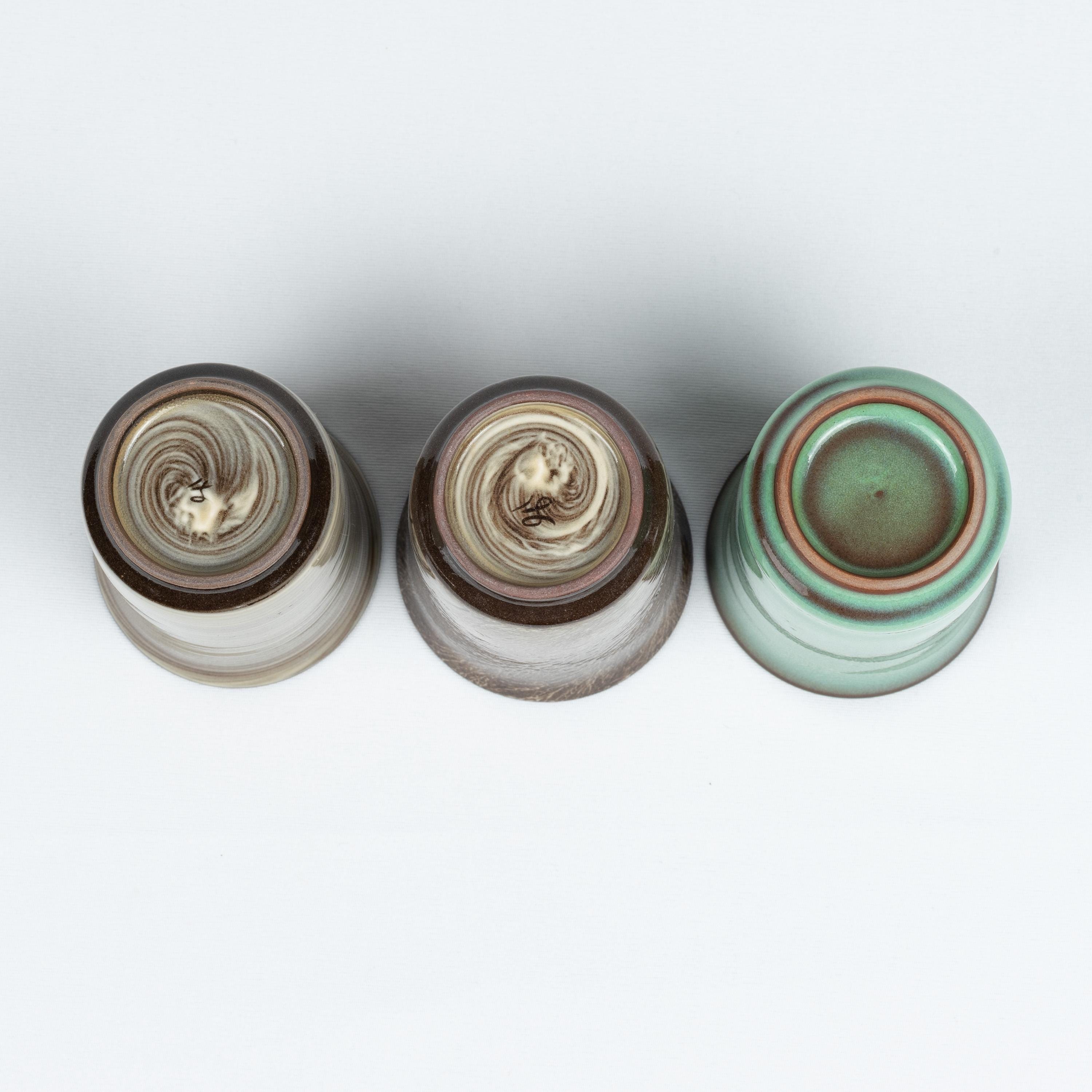 Utsutsugawa Three Piece Guinomi Set 現川焼三色ぐい呑 - Etsy Canada