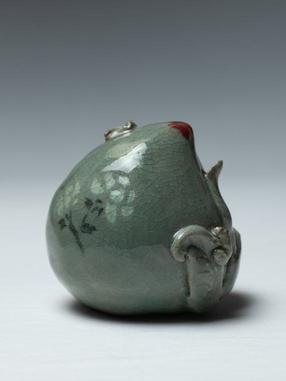中国　高麗　青磁　桃形　水滴 高麗青磁 桃形水滴 高麗青磁桃形水滴 - Etsy 日本