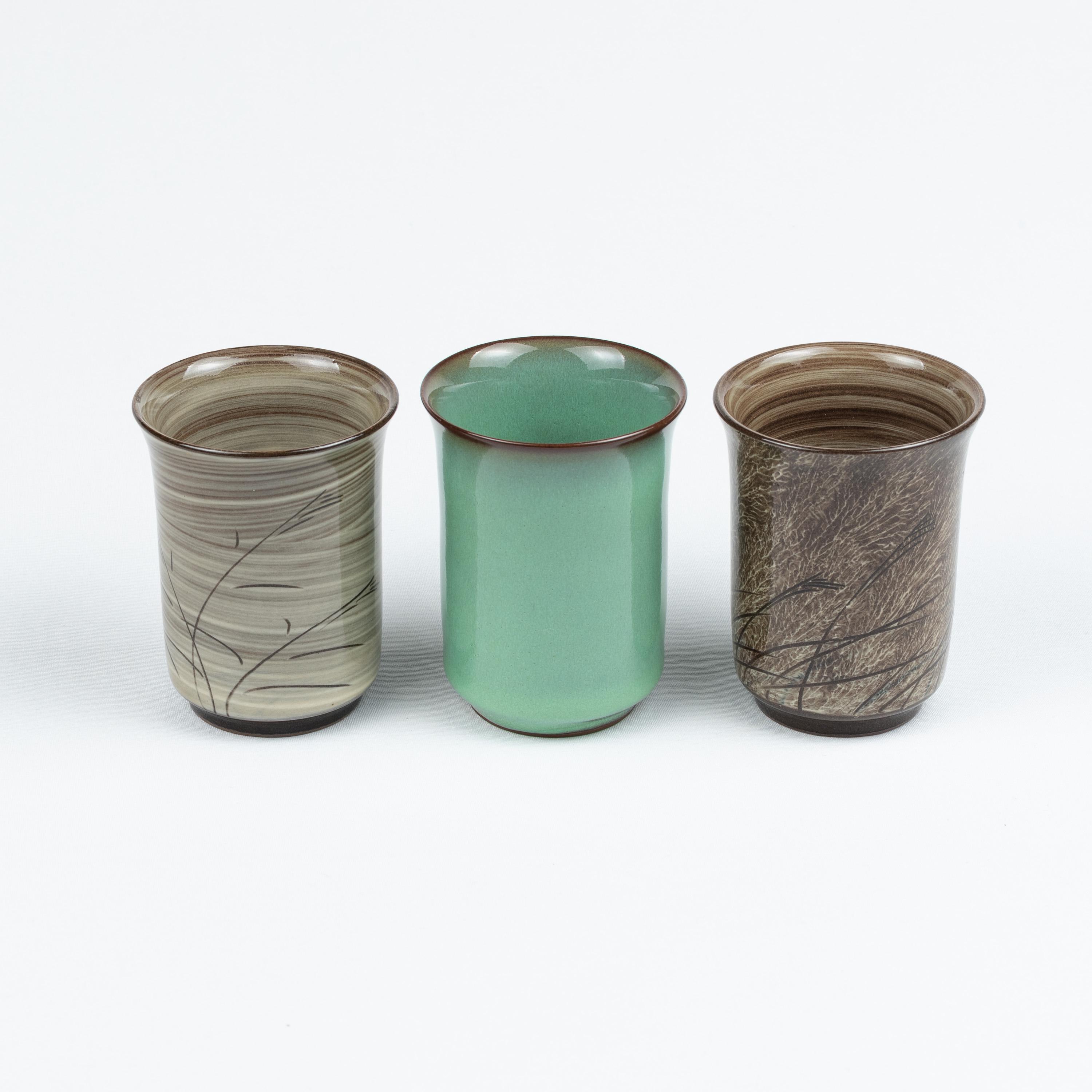 なごみん Utsutsugawa Three Piece Guinomi Set 現川焼三色ぐい呑 - Etsy Canada