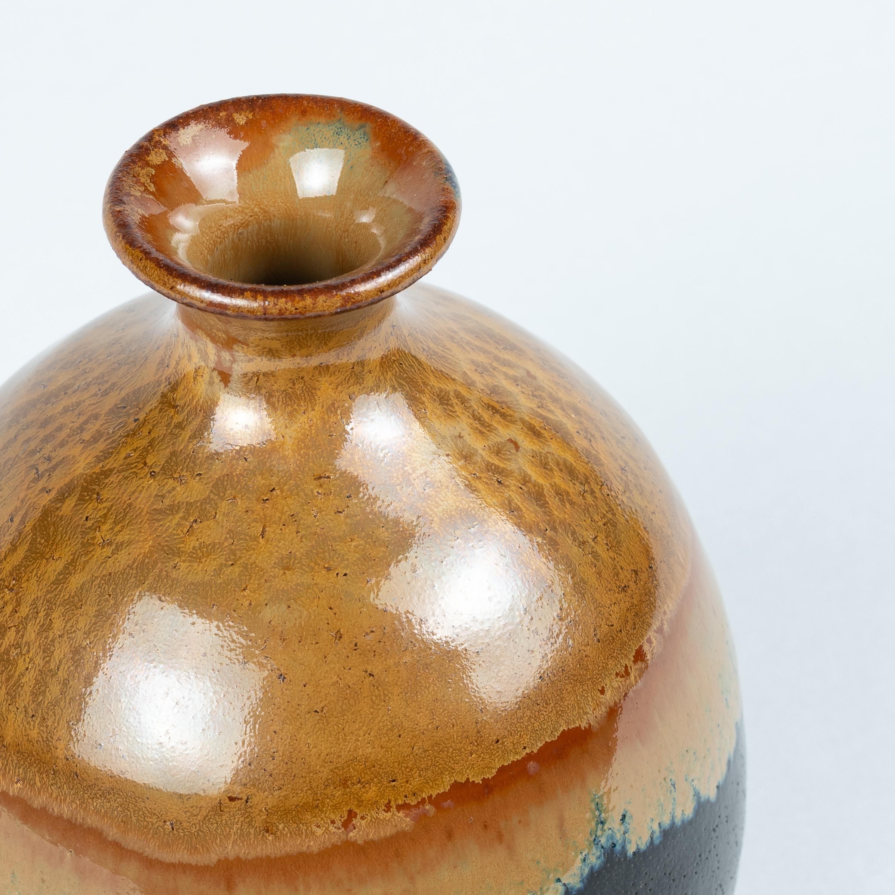 小砂焼 鉄金水晶釉徳利瓶 小砂焼鉄金結徳利 - Etsy 日本