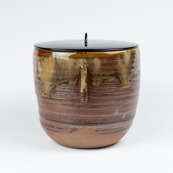 高取耳櫛飾り水指水差し 高取耳付水指 - Etsy 日本