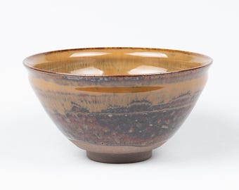 Takatori Yellow Tenmoku Chawan 高取天目茶碗