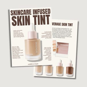 Arbonne | Skin Tint Makeup | 5&quot; X 7&quot; | Digital Download | Printable
