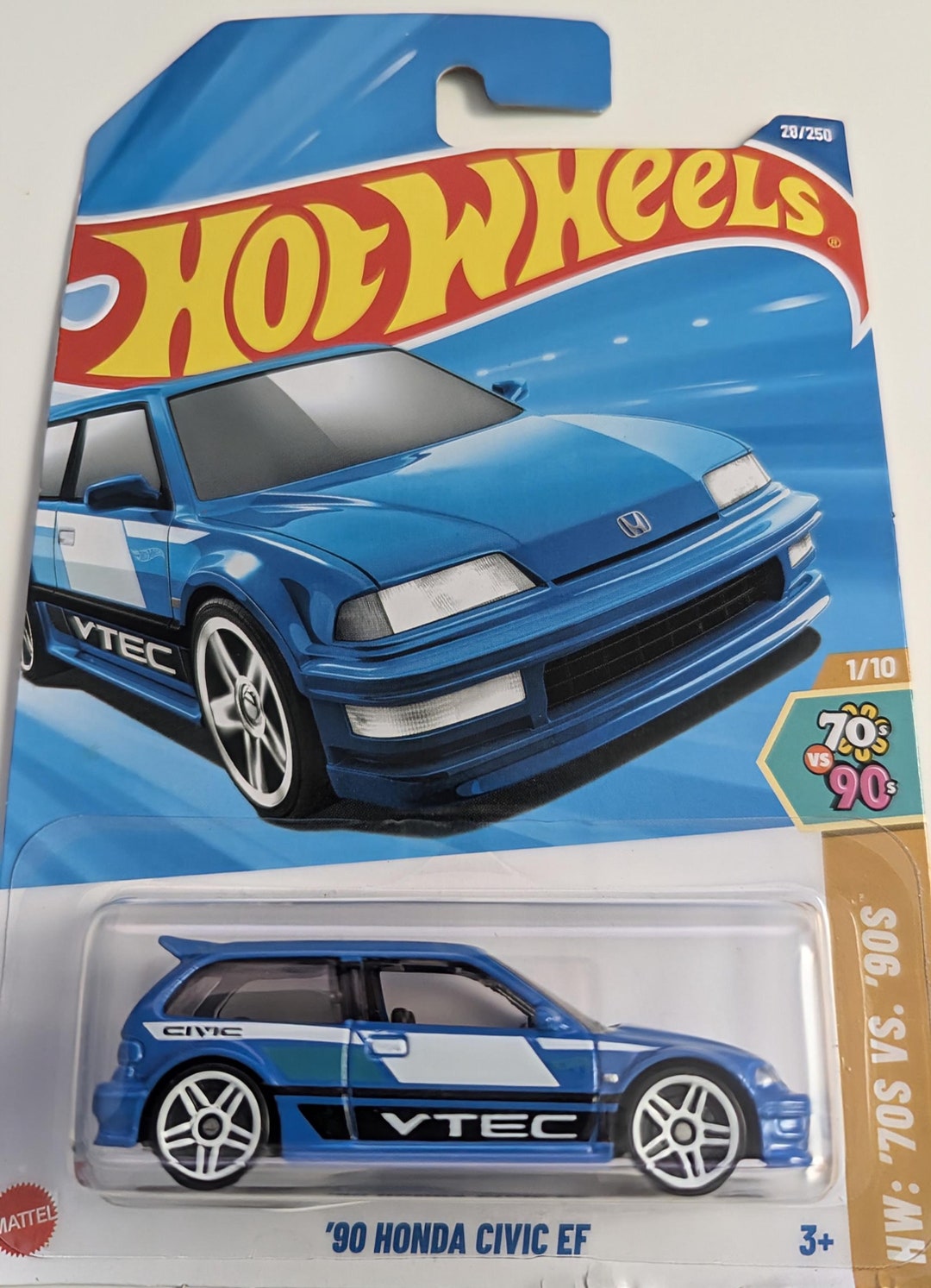 Hot Wheels '70's Vs. '90's: '90 Honda Civic EF - Etsy