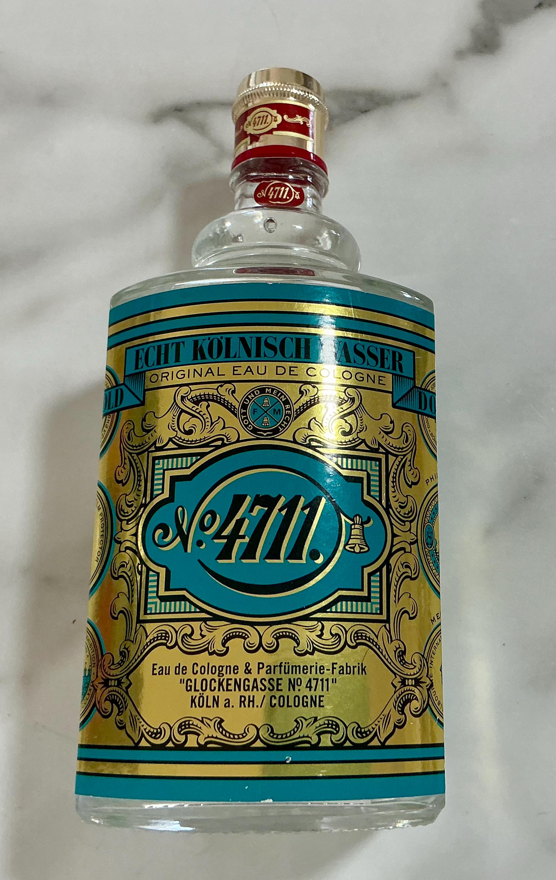 Vintage Collectible Kolnisch Wasser 4711 Original Eau De Cologne No.816 300 ml, 10.1 fl.oz Mostly Full /Original Eau De Cologne