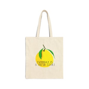 New Start Cotton Canvas Tote Bag