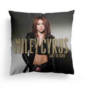 Miley Cyrus - Can&#39;t Be Tamed Square Pillow