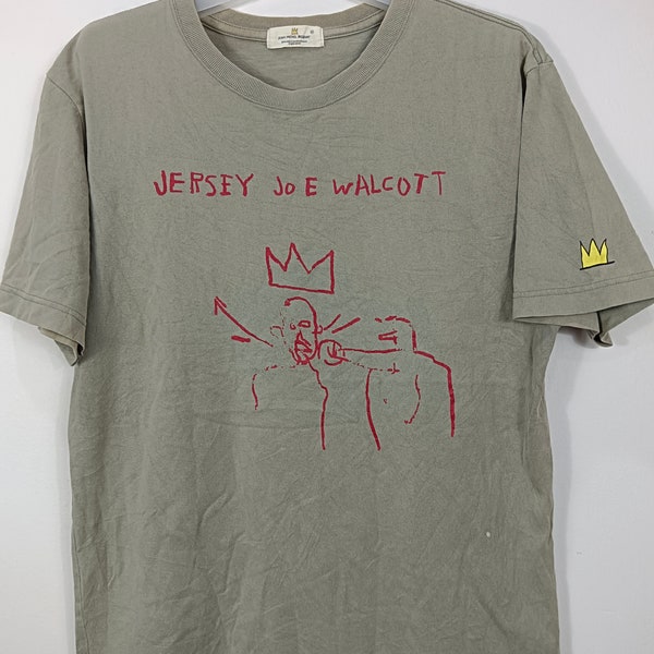 vintage JEAN-MICHEL BASQUIAT t-shirt Jersey Joe Walcott Hauts T-shirt Mode Oeuvre d'art Musée Galerie Artiste Exposition Art Peinture Graffiti