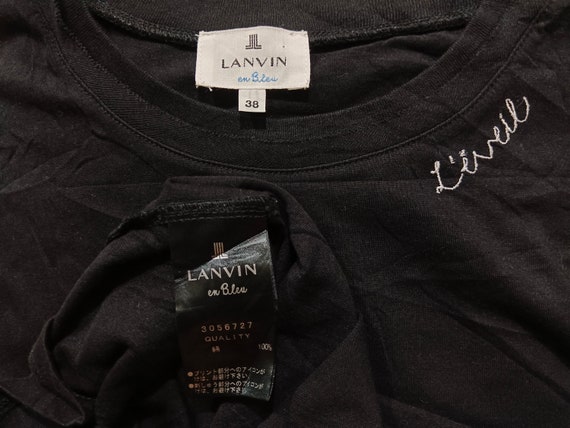 LANVIN en bleu T-Shirt L'eveil Backprint Tee Tops… - image 3