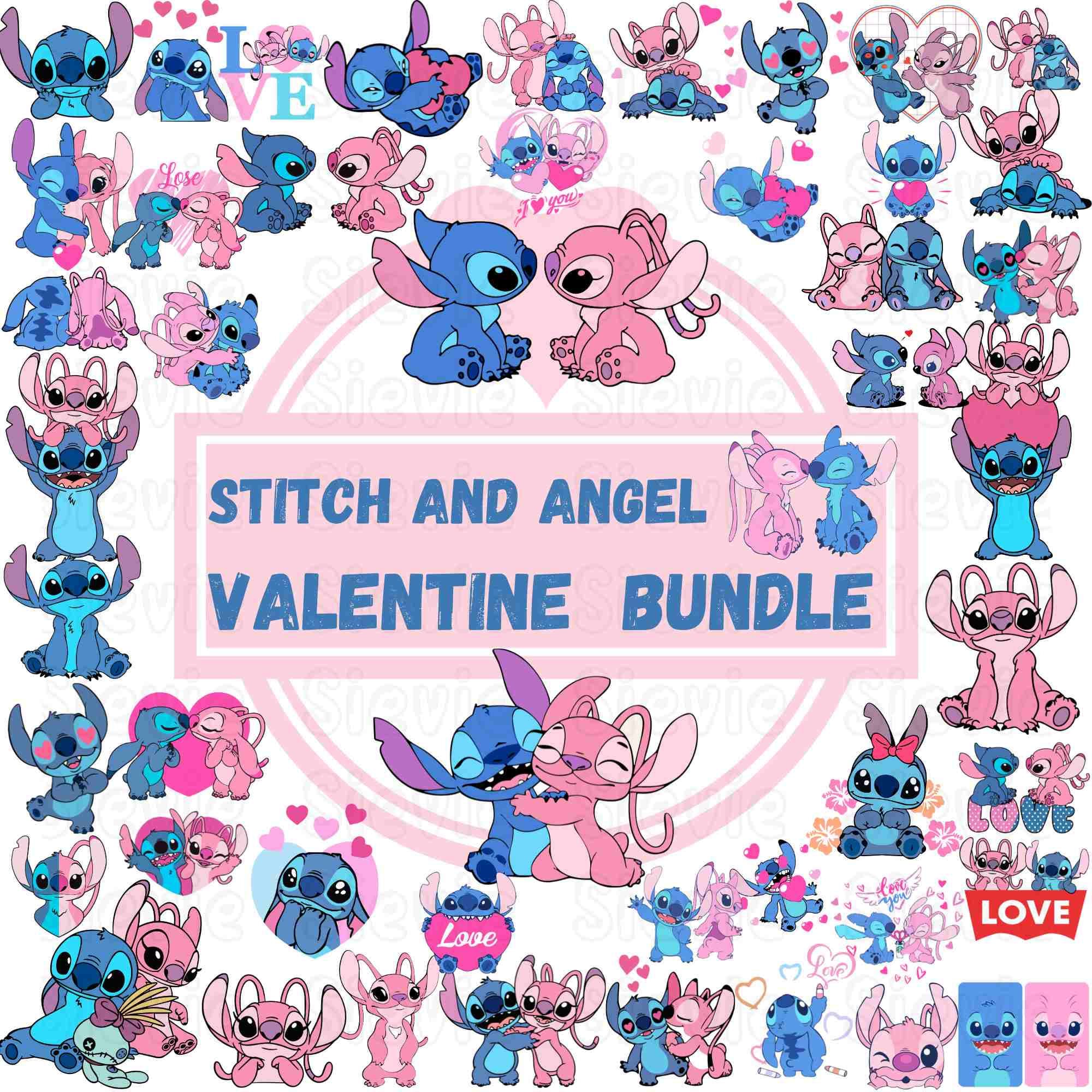 Stitch & Angel Gift Bags, Stitch Angel Goodie Bag Labels, Printable  Sticker, Instant Download, Stitch Party Favor, Editable Template CORJL 
