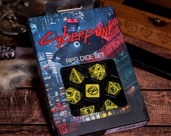 The Cyberpunk set - dice set for Dungeons and Dragons and other TTRPG