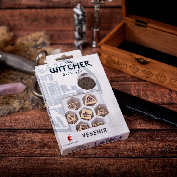 The Witcher - The Old Wolf dice set for Dungeons and Dragons and other TTRPG