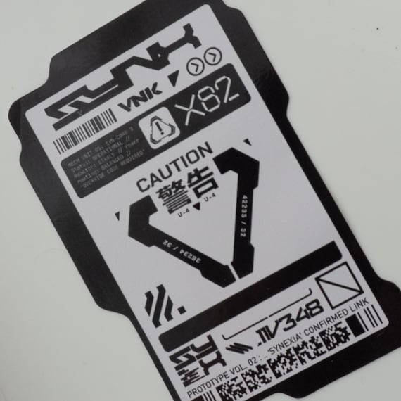 Cyberpunk Techwear Vinyl Sticker: Waterproof Laptop Decal