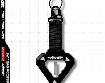 SYSTEMS - Bag Accessory - Techwear Cyberpunk Utilitarian Keychain Carabiner Strap