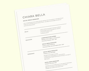 Professional Resume Templates for Canva - Creative, Executive, and Clean Modern CV Templates