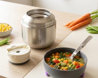 Personalized Insulated Food Jar 700ml: Engraved Lunch Box