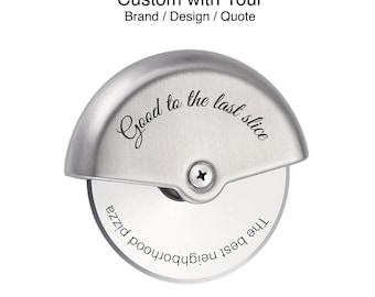 Personalized Stainless Steel Pizza Cutter, custom pizza cutter, pizza cutter tool, custom pizza slicer, steel pizza cutter