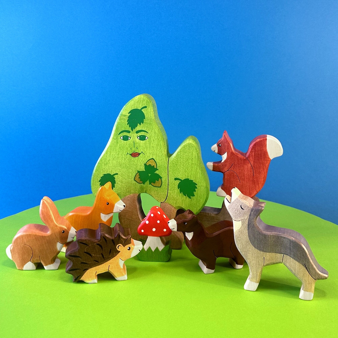 Hazels Adventure Toy Set Montessori Toys Waldorf Toys Forest Animals