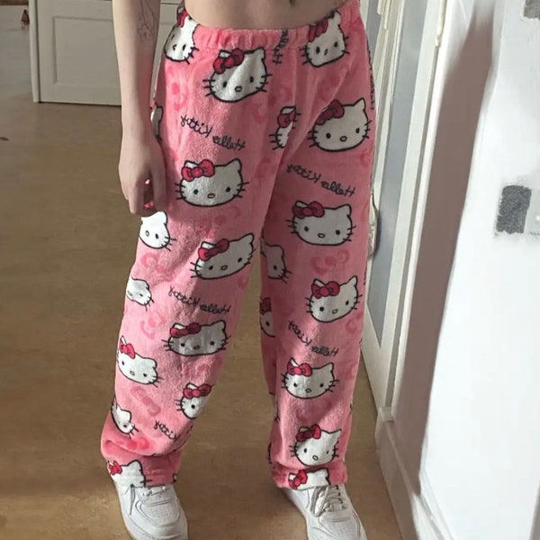 Hello kitty Sanrio fleece pyjama bottoms