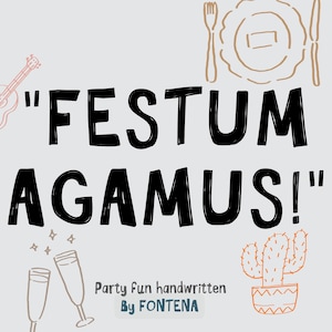 Verspielte handgeschriebene Schrift: Party & Hochzeit (OTF, TFF)