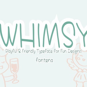 Whimsy Hand schattige lettertypen, minimalistische lettertypen voor iPad, verjaardagshoninglettertypen, lettertypen kinderen, handgeschreven lettertypen, lettertype zelf, lettertypen, lettertype kinderen