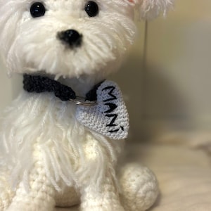 Crochet dog, cuddly dog, plush toy, amigurumi image 4