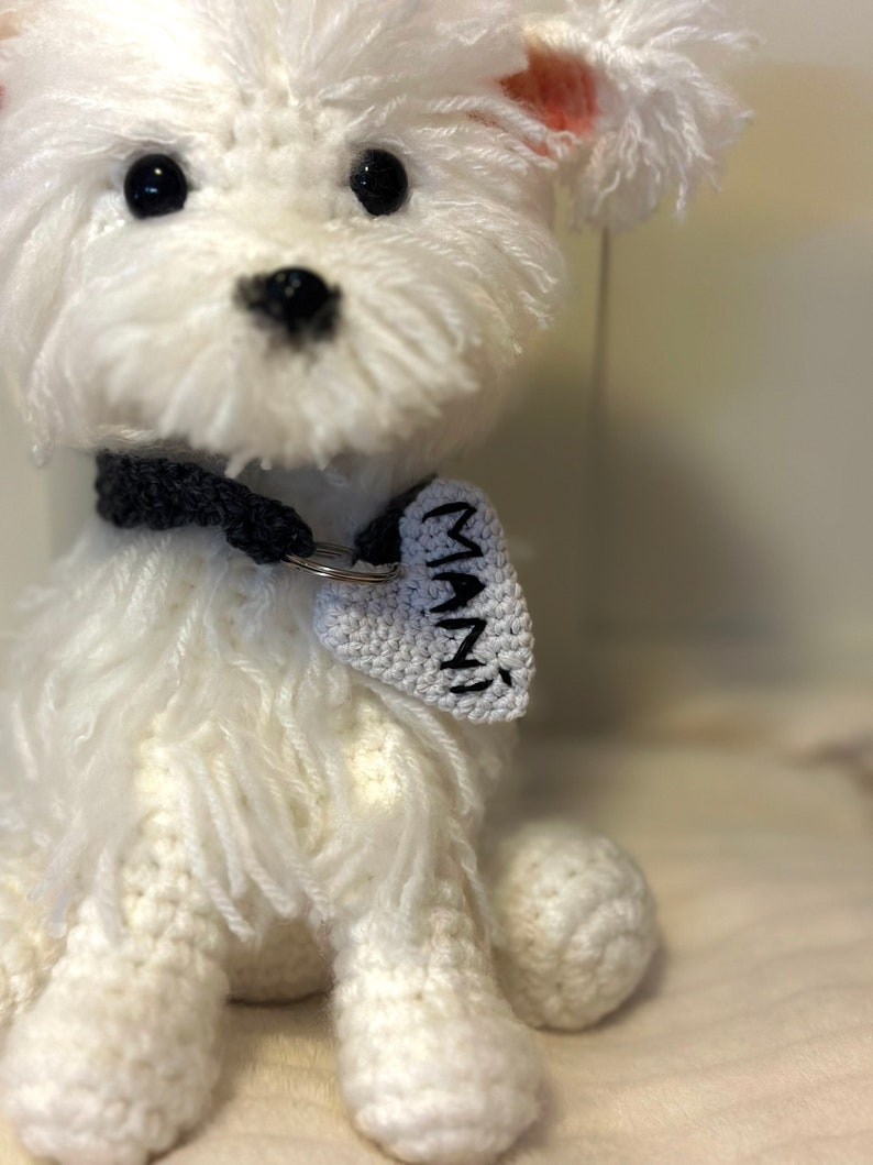 Crochet dog, cuddly dog, plush toy, amigurumi image 4