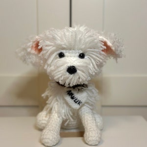 Crochet dog, cuddly dog, plush toy, amigurumi image 6
