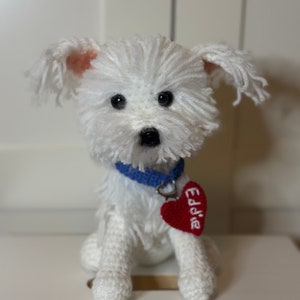 Crochet dog, cuddly dog, plush toy, amigurumi image 5
