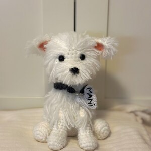 Crochet dog, cuddly dog, plush toy, amigurumi image 3