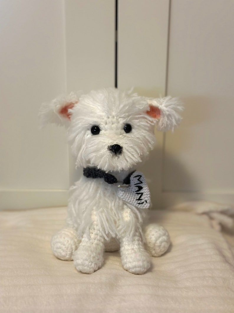 Crochet dog, cuddly dog, plush toy, amigurumi image 3