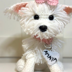 Crochet dog, cuddly dog, plush toy, amigurumi image 2