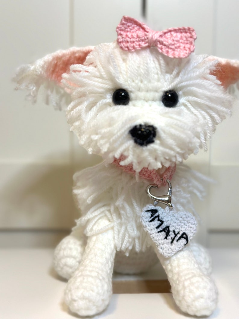 Crochet dog, cuddly dog, plush toy, amigurumi image 2