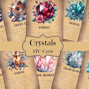 Fournitures pour journaux indésirables avec cristaux Cristaux vintage Kit de scrapbooking éphémères Cristaux découpés Cristaux éphémères