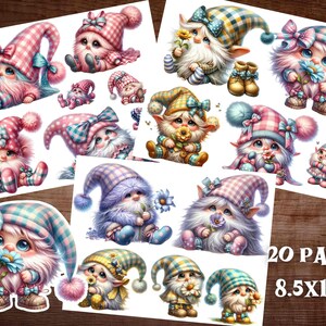 Fantasy Gnomes Fussy Cuts Gnomes Junk Journal Supplies Scrapbook ...