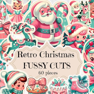 Retro Christmas Fussy Cuts: Vintage Ephemera (Printable)