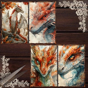 Transform your scrapbooking projects into enchanting tales with our Red Dragon Junk Journal Supplies, offering a plethora of elements to embellish your pages with whimsical charm.