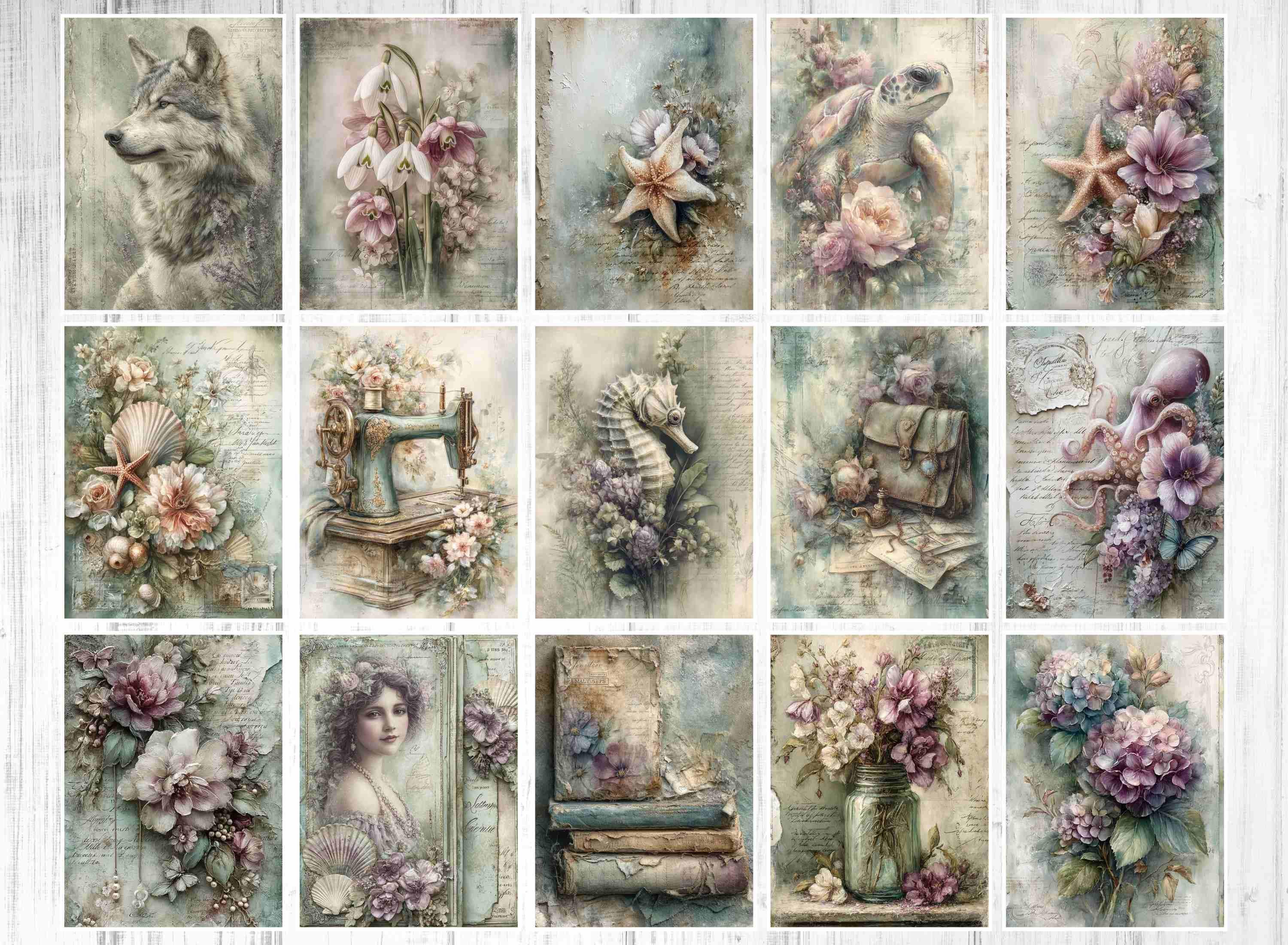 Stamperia Victorian Junk Journal Kit: Shabby Chic Printable (digital ...