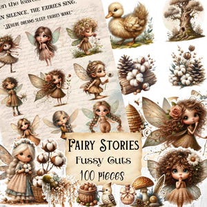 Fournitures de journal féerique de printemps, album de fées fantastiques, imprimable forêt, coupes difficiles, Saint-Valentin shabby chic, fée des forêts éphémères