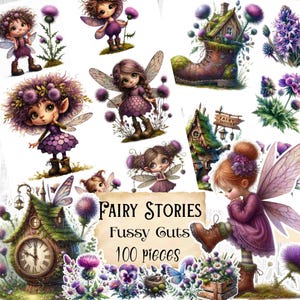 Fournitures de journal féerique de printemps, album de fées fantastiques, imprimable forêt, coupes difficiles, Saint-Valentin shabby chic, fée des forêts éphémères