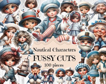 Nautical Junk Journal Printable: Marine Ephemera, Shabby Chic Scrapbook (Digital Download)