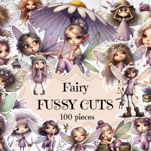 Lentefee Junk Journal Supplies Fantasy Fairy Plakboek Afdrukbaar Bos Kieskeurig Cuts Valentijn Shabby Chic Bosfee Efemere
